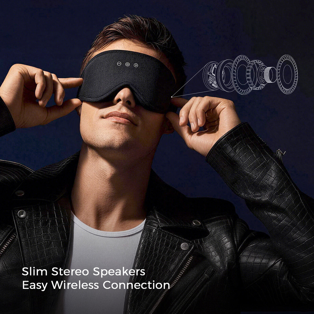 MUSICOZY DreamWave Pro Bluetooth 5.4 Sleep Mask with Immersive Audio