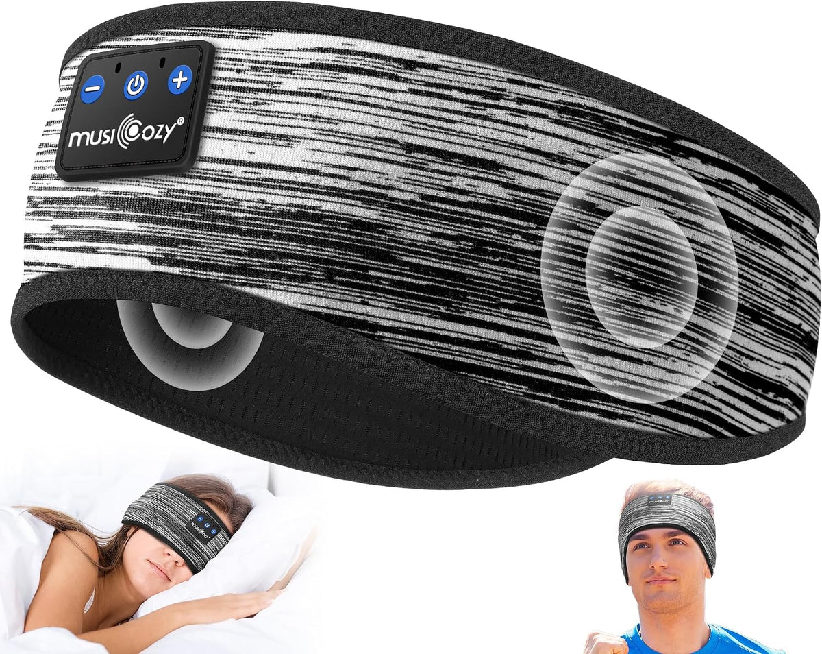 MUSICOZY Sleep Headphones Bluetooth Headband Designed for sports